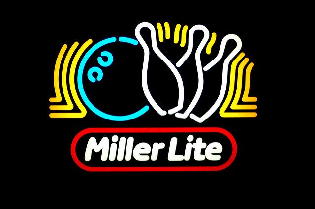 Photo of an old Miller Lite neon for a bar window