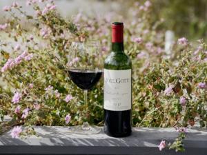 Joel Gott Cabernet sauvignon bottle and wine glass