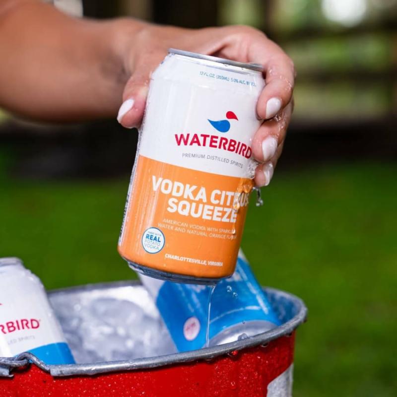 can of waterbird vodka citrus squeeze